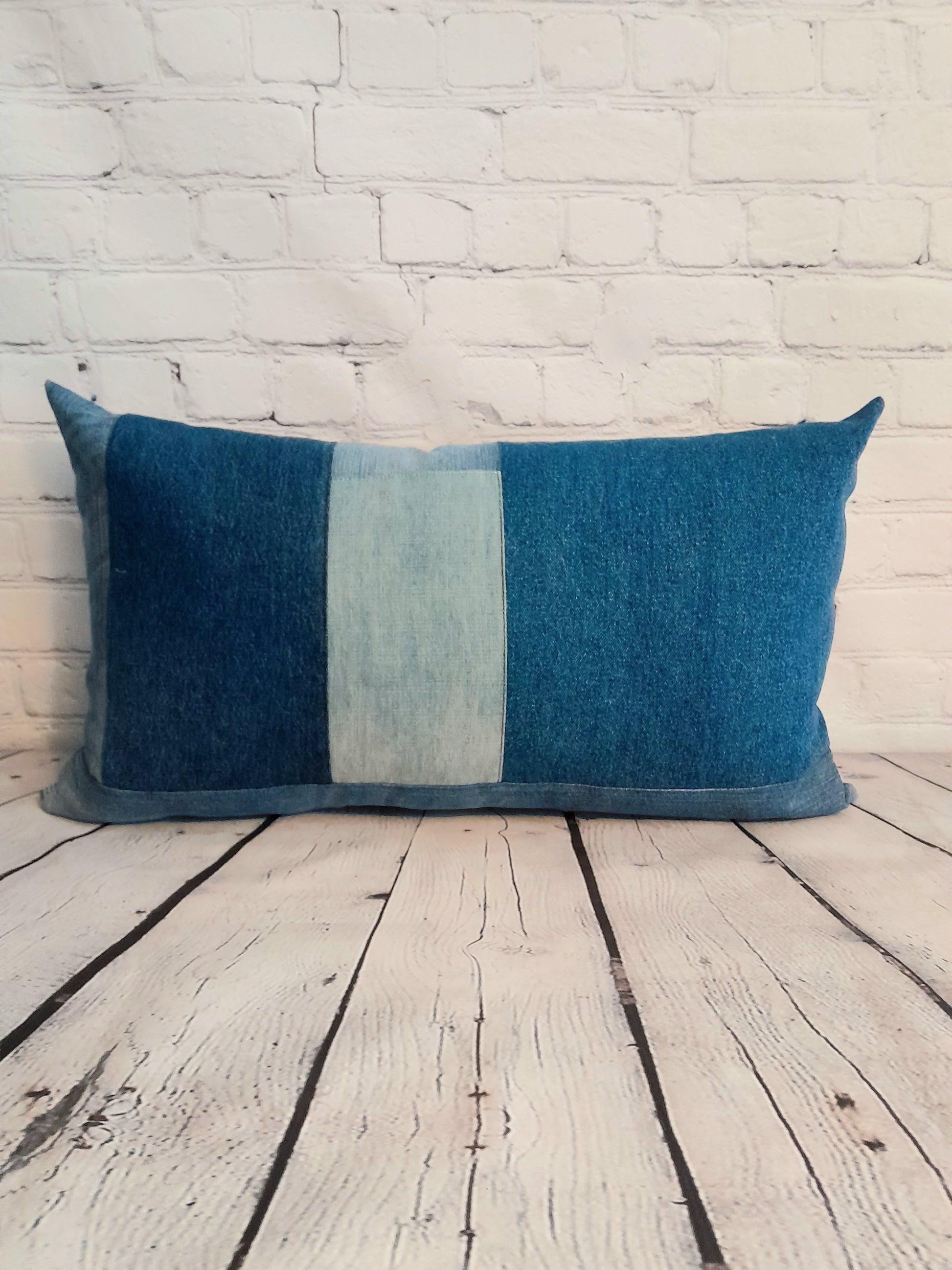cushions made from old jeans