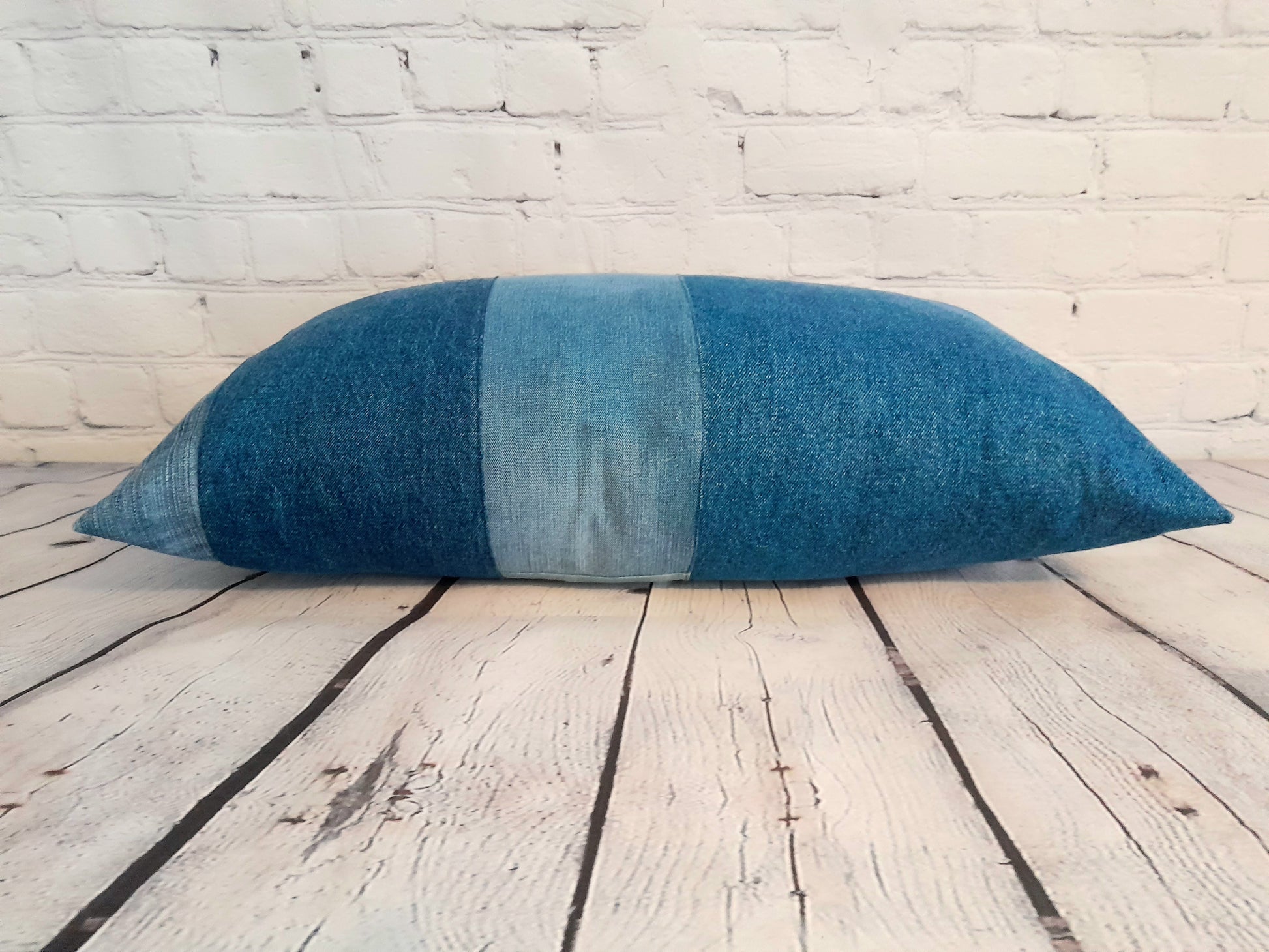 pillows made from old jeans