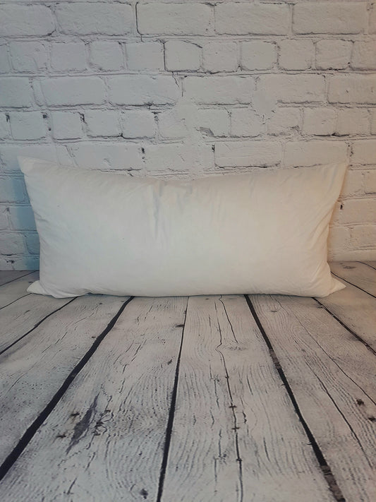 Quality rectangle feather cushion inner pad 30 x 60cm 