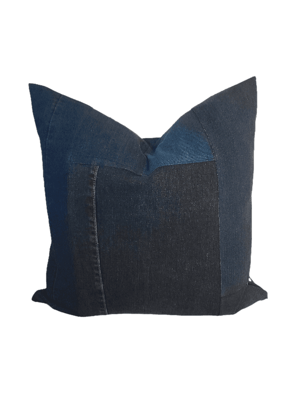 Reclaimed denim cushion cover pillow